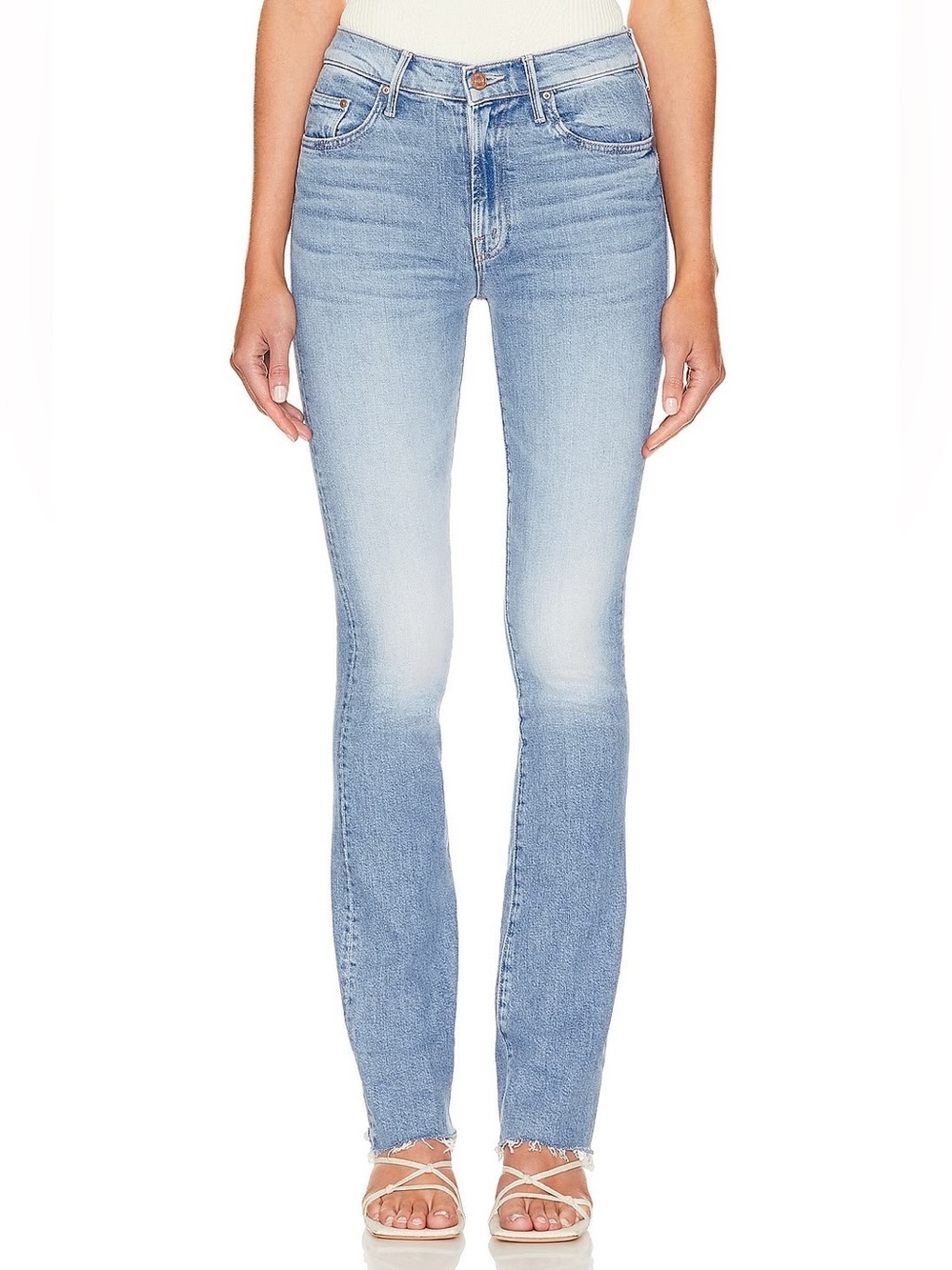 MOTHER The Insider Sneak Fray Jeans Size 24